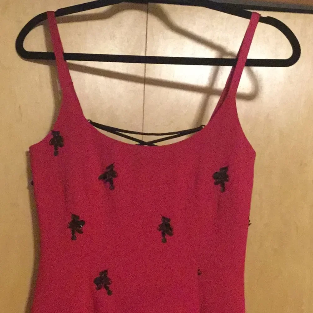 Cinq a Sept Embroidered Lace-Up Back Dress - Picture 5 of 13
